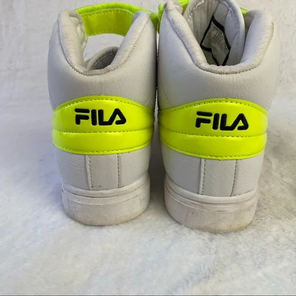 Fila Vulc Color Pop Neon Green High Top Sneakers - Picture 7 of 10